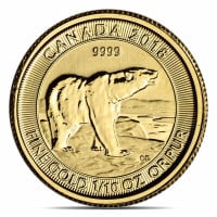 2018 RCM Polar Bear - 1/10 Oz., .9999 Pure Gold