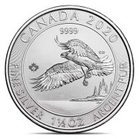 2020 RCM Bald Eagle - 1-1/2 Troy Oz .9999 Pure Silver