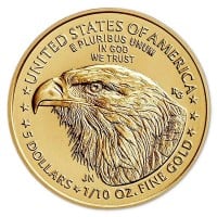 1/10th Oz American Gold Eagle Coin