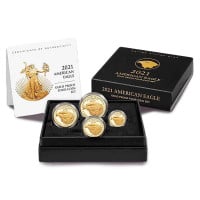 2021 Type 2 Proof Gold Eagle Set (1 oz, 1/2-oz, 1/4-oz & 1/10-oz)