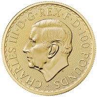 British Britannia, King Charles III - 1 Troy Oz, .9999 Pure Gold