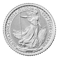 2024 1/10 Troy Ounce British Britannia - .999 Pure Silver