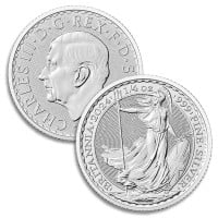 1/4 Oz British Britannia, 2024 King Charles III - .999 Pure Silver