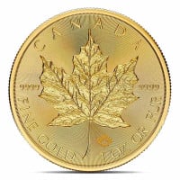 2025 Canadian Maple Leaf - 1 Troy Ounce Gold .9999 Pure