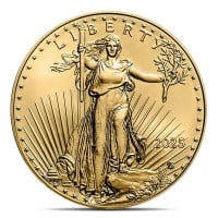 2025 1/4 Oz American Gold Eagle Coin 22k Purity