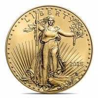 2025 1/10th Oz American Gold Eagle Coin 22k Purity