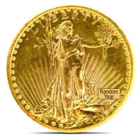 $20 St. Gaudens U.S. Gold (1907-1933), 0.9675 Troy Ounce Gold