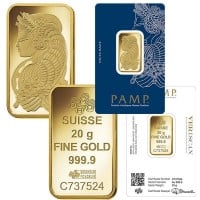 PAMP Suisse 20 Gram Gold Bar