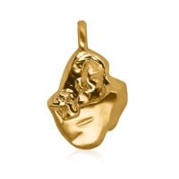 Gold Pendant - Golden Nugget **Hybrid Finish** - 21.3 Grams, .9999 Fine 24K Pure