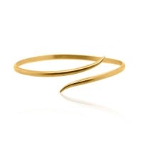 Gold Bangle - Arrow **Matte Finish** - 23.9 Grams, .9999 Fine 24K Pure