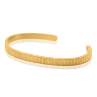 Gold Bangle - Textured Cuff **Matte Finish** - 25.7 Grams, .9999 Fine 24K Pure