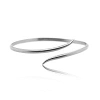 Platinum Bangle - Arrow **Matte Finish** - 26.5 Grams, .9995 Fine 24K Pure