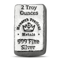 2 oz Silver Bars, .999 Fine Silver Bullion and Secure