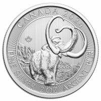2024 RCM Ice Age of Canada; Woolly Mammoth - 2 Oz Silver Coin .9999 Pure