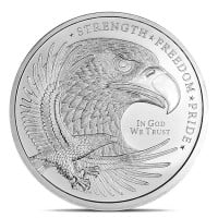 Eagle Silver Round - 2 Troy Ounce, .999 Pure Silver