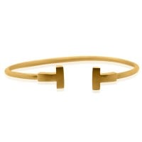 Gold Bangle - Dual Pillar **Matte Finish** - 30 Grams, .9999 Fine 24K Pure