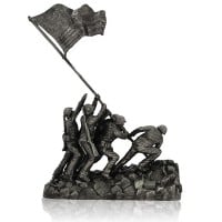 Iwo Jima - Sterling Silver Statue, 30 Troy Ozs, .925 Pure