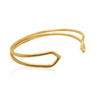 Gold Bangle - Double Banded **Matte Finish** - 31.2 Grams, .9999 Fine 24K Pure