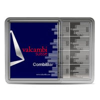 4 Oz Silver Valcambi Skyline CombiBar (16 x 1/4 Oz, in Assay), .999 Pure