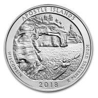 America the Beautiful - Apostle Islands National Lakeshore 5 Ounce .999 Silver
