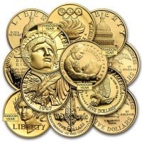 $5.00 U.S. Mint Commemorative Coin, 0.2419 Troy Oz Gold