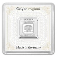 Geiger SILVER Bar - 5 Gram .999 Pure, in Assay