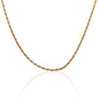 Gold Chain - 1.2mm Rope Design - 46 cm (18.1") Length, 4.6 Grams 22k Gold