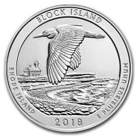 America the Beautiful - Block Island National Wildlife Refuge 5 Ounce .999 Silver