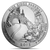 America the Beautiful - Blue Ridge National Parkway 5 Ounce .999 Silver
