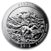 America the Beautiful - Denali National Park 5 Ounce .999 Silver
