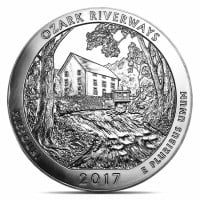 America the Beautiful - Ozark National Scenic Riverways 5 Ounce .999 Silver