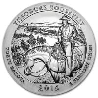 America the Beautiful - Theodore Roosevelt National Park 5 Ounce .999 Silver