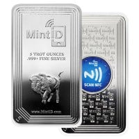 MintID Buffalo Design Silver Bar - 5 Ounce .999 Pure