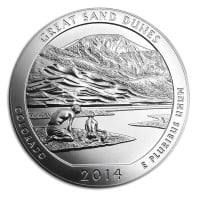 America the Beautiful - Great Sand Dunes National Park 5 Ounce .999 Silver