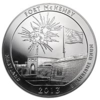 America the Beautiful - Fort McHenry National Park 5 Ounce .999 Silver