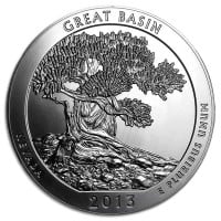 America the Beautiful - Great Basin National Park 5 Ounce .999 Silver