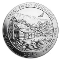 America the Beautiful - Great Smoky Mountains National Park 5 Ounce .999 Silver