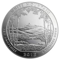 America the Beautiful - White Mountain National Park 5 Ounce .999 Silver