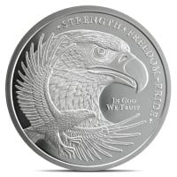 Eagle Silver Round - 5 Troy Ounce, .999 Pure Silver