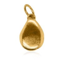 Gold Charm - Golden Delicious Pear **Polished Finish** - 7.8 Grams, .9999 Fine 24K Pure