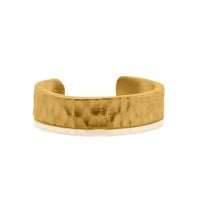 Gold Ring - Hammered Cuff **Matte Finish** - 8.2 Grams, .9999 Fine 24K Pure - Large