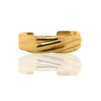 Gold Ring - Classic Intertwined Band **Polished Finish** - 8.4 Grams, .9999 Fine 24K Pure - Medium