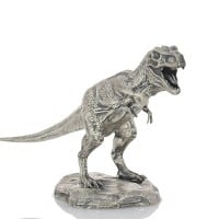 Tyrannosaurus Rex - Sterling Silver Statue, 8 Troy Oz