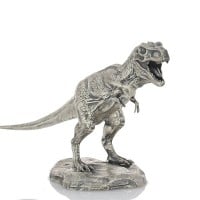 Tyrannosaurus Rex - Sterling Silver Statue, 8 Troy Ozs, .925 Pure