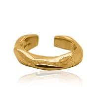 Gold Ring - Molten **Polished Finish** - 9.5 Grams, 24K Pure - Medium