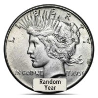 Peace Dollar - Almost Uncirculated, 90% Silver