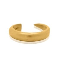 Gold Ring - Horn **Matte Finish** - 9.4 Grams, 24K Pure - Medium