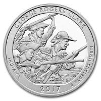 America the Beautiful 5 Ounce Silver - George Rogers Clark National Park