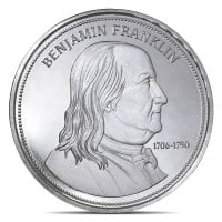 Franklin Liberty Bell Silver Round - 1 Troy Ounce, .999 Pure