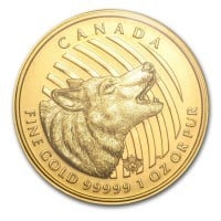 2014 Canadian Howling Wolf - 1 Troy Oz .99999 Pure Gold